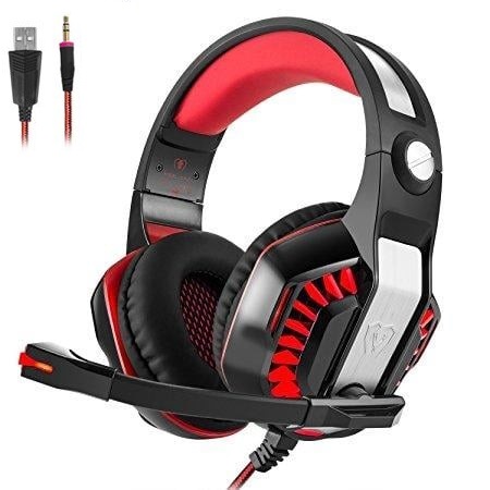 Beexcellent GM2 Over Ear Gaming Headphone With Mic LED Lights